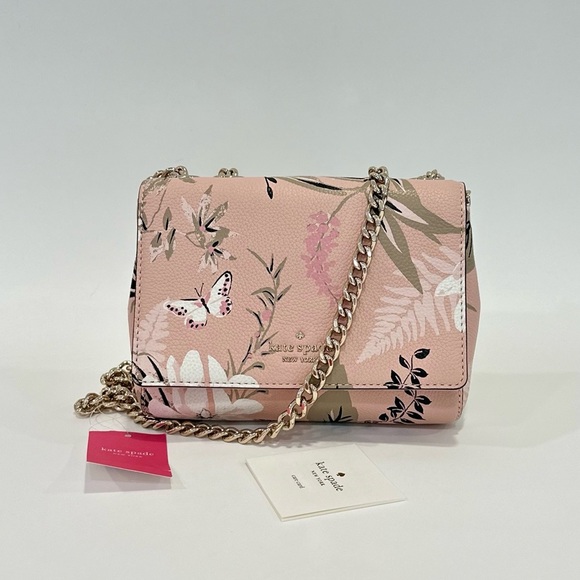 kate spade Handbags - New Kate Spade Mini Emelyn Briar Lane Botanical Crossbody Chain Convertible Bag